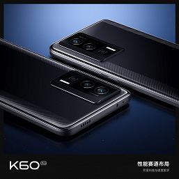Redmi K60 в цветах «черное перо» и «солнечный синий» показали на новых изображениях. В оформлении у него есть общее с Xiaomi 13